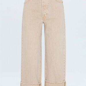 Pistola Cream Wide Leg Jeans